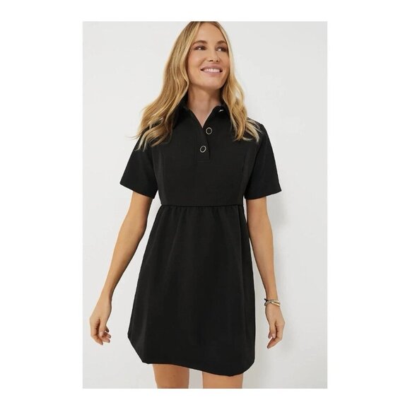 Pomander Place Tuckernuck Dress XL Black Arnelle Dress Classic Black Preppy NEW - Picture 1 of 16